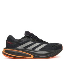 Buty do biegania adidas. Czarne buty do biegania męskie ADIDAS, bez wzorów, bez zapięcia, do biegania. Za 299.99 zł.
