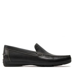 Mokasyny Geox. Czarne mokasyny męskie Geox, bez zapięcia. Za 469.99 zł.