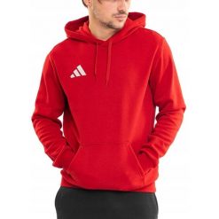 Bluza Męska adidas Entrada 26 z Kapturem Bawełniana Sportowa Hoody roz. XXL. Czerwone bluzy z kapturem męskie ADIDAS, m, bez wzorów, z bawełny, z kapturem. Za 132.99 zł.