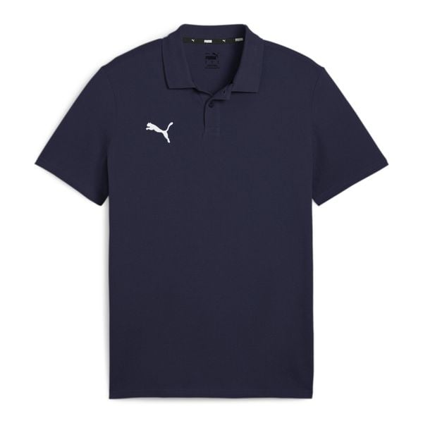 Koszulka sportowa męska Puma Team Goal Casuals Polo. Niebieskie koszulki polo męskie Puma, m, bez wzorów, z bawełny, sportowe, bez kołnierzyka, bez ramiączek. Za 127.65 zł.