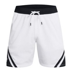 Spodenki koszykarskie męskie Under Armour Curry Mesh Short 4. Białe szorty sportowe męskie Under Armour, bez wzorów, z meshu, sportowe. Za 239.99 zł.