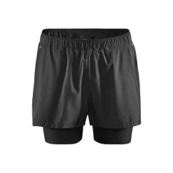 Szorty Craft Adv Essence 2en1 Stretch. Czarne szorty sportowe męskie Craft, bez wzorów, sportowe. Za 292.50 zł.