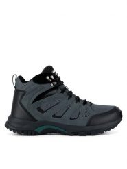 Hunter Trekkingi MASON MID HIKER WP Szary. Szare buty trekkingowe męskie Hunter, bez wzorów, ze skóry, bez zapięcia, trekkingowe. Za 379.99 zł.