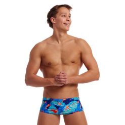Kąpielówki męskie spodenki na basen plażę Funky Trunks Lotsa Leaves. Niebieskie kąpielówki męskie FUNKITA, l, bez wzorów. Za 159.00 zł.