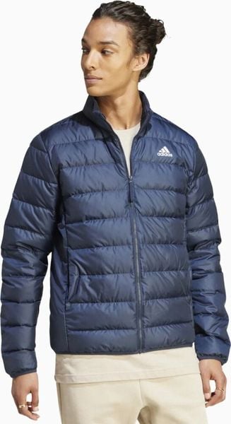 Kurtka męska adidas Essentials Light Down granatowa IK3218 S. Kurtki męskie ADIDAS, m, bez wzorów, bez ramiączek, bez kaptura. Za 434.54 zł.