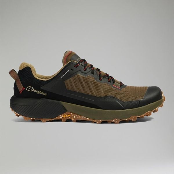 Buty outdoor męskie Berghaus Revolute Active Shoe. Czarne buty trekkingowe męskie Berghaus, bez wzorów, sportowe, bez obcasa, bez zapięcia. Za 497.99 zł.