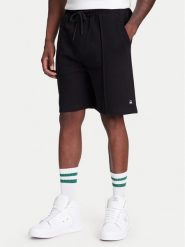 United Colors Of Benetton Szorty sportowe 342ZU900X Czarny Regular Fit. Czarne szorty sportowe męskie United Colors Of Benetton, bez wzorów, z bawełny, sportowe. Za 109.99 zł.