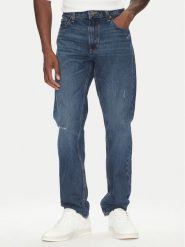 Guess Jeans Jeansy M5YA1C D5MK1 Granatowy Regular Fit. Niebieskie jeansy męskie Guess Jeans, z aplikacjami, z bawełny. Za 389.99 zł.
