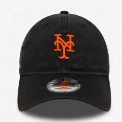 Czapka New Era 920 Prana z Napisem NEY MET Czarna. Czarne czapki męskie New Era, bez wzorów, sportowe. Za 156.51 zł.