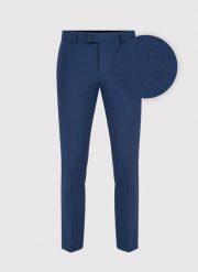 PAKO LORENTE – Wełniane spodnie garniturowe w kolorze niebieskim. Niebieskie eleganckie spodnie męskie Pako Lorente, bez wzorów, z wełny, eleganckie. Za 199.99 zł.