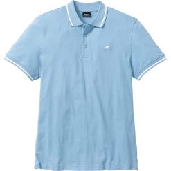 Shirt polo bonprix lodowy niebieski. Koszulki polo męskie bonprix. Za 37.99 zł.