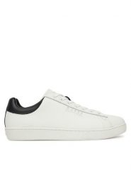 Guess Sneakersy FMTNOL FAB12 Biały. Białe buty sportowe na co dzień męskie Guess, m, z aplikacjami, ze skóry, bez ramiączek, bez kaptura. Za 309.99 zł.