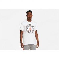 Koszulka sportowa męska Nike Air Jordan Winter Utility Mountainside. Białe t-shirty sportowe męskie Nike, m, bez wzorów, sportowe, bez ramiączek. Za 227.00 zł.