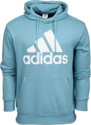 Adidas Bluza męska adidas Essentials French Terry Big Logo Hoodie błękitna IC9367 L. Niebieskie bluzy nierozpinane męskie ADIDAS, l, bez wzorów, bez ramiączek, bez kaptura. Za 203.52 zł.