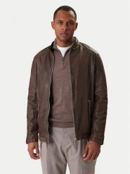 Milestone Kurtka skórzana Oliverio 611099 60770 Brązowy Regular Fit. Brązowe kurtki męskie Milestone, m, bez wzorów, ze skóry, bez ramiączek, bez kaptura. Za 1,629.00 zł.