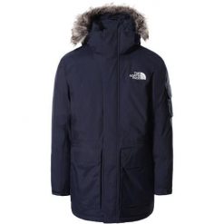 Kurtka turystyczna zimowa męska The North Face M Recycled Mcmurdo Parka. Niebieskie parki męskie The North Face, na zimę, m, bez wzorów, bez kaptura. Za 1,807.00 zł.