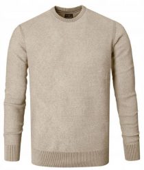 Męski Sweter Bawełniany, Delikatna Faktura Materiału - Pako Jeans - Beżowy. Brązowe kardigany męskie Pako Jeans, bez wzorów, z bawełny, eleganckie, bez kołnierzyka, bez ramiączek. Za 169.00 zł.