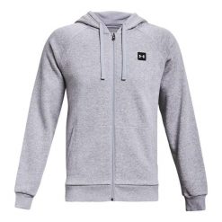 Męska Bluza Z Kapturem Rival Fleece Full Zip. Szare bluzy z kapturem męskie Under Armour, m, bez wzorów, z kapturem. Za 327.99 zł.