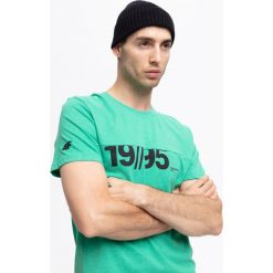 T-shirt męski TSM254 - zielony. T-shirty męskie marki 4f. W wyprzedaży za 29.99 zł.