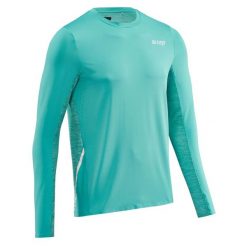 Koszulka sportowa z długim rękawem CEP męska. Niebieskie t-shirty sportowe męskie CEP, m, bez wzorów, eleganckie, bez ramiączek. Za 209.00 zł.