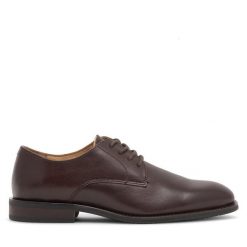 Półbuty GINO ROSSI. Brązowe eleganckie półbuty męskie Gino Rossi, wizytowe, bez obcasa, bez zapięcia. Za 249.99 zł.