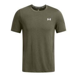 T-shirt Under Armour Vanish Seamless. Białe buty treningowe męskie Under Armour, bez wzorów, z materiału, bez zapięcia, na fitness i siłownię. Za 211.15 zł.