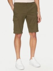 Tommy Hilfiger Szorty materiałowe John MW0MW31244 Khaki Regular Fit. Brązowe szorty męskie Tommy Hilfiger, bez wzorów, z bawełny. Za 229.99 zł.