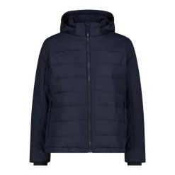 Kurtka męska turystyczna CMP 34K0147. Niebieskie kurtki męskie CMP, m, bez wzorów, z puchu, bez ramiączek, z kapturem. Za 539.00 zł.