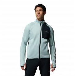 Bluzy sportowa męska Columbia Triple Canyon Grid Fleece. Niebieskie bluzy rozpinane męskie Columbia, m, bez wzorów, sportowe, bez ramiączek, bez kaptura. Za 551.00 zł.