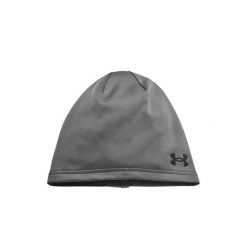 Czapka Under Armour UA Storm Beanie - castlerock/black. Szare czapki męskie Under Armour, bez wzorów, sportowe. W wyprzedaży za 69.99 zł.