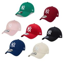 Czapka baseballowa New York Yankees. Czerwone czapki męskie New Era, bez wzorów, casualowe. Za 227.50 zł.