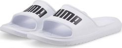 Puma Klapki męskie Divecat V2 Lite White-puma Black r. 37. Białe klapki i japonki męskie Puma, bez wzorów. Za 82.99 zł.