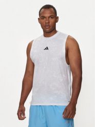 Adidas Koszulka techniczna Power Workout IS3843 Biały Regular Fit. Białe t-shirty sportowe męskie ADIDAS, m, bez wzorów, z syntetyku, sportowe, bez ramiączek. Za 199.99 zł.