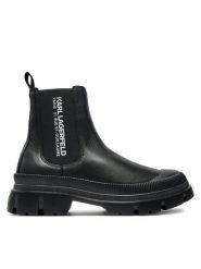 KARL LAGERFELD Trapery KL25244 Czarny. Czarne buty zimowe męskie KARL LAGERFELD, bez wzorów, ze skóry, bez obcasa, bez zapięcia. Za 839.99 zł.