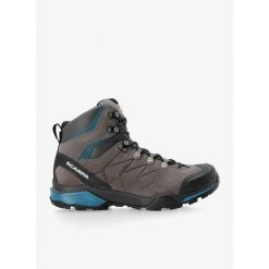 Buty trekkingowe męskie Scarpa ZG Trek GTX. Niebieskie buty trekkingowe męskie Scarpa, bez wzorów, sportowe, bez obcasa, bez zapięcia. Za 805.29 zł.