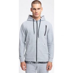 Bluza męska BLM200 - chłodny jasny szary melanż. Bluzy rozpinane męskie marki 4f. W wyprzedaży za 99.99 zł.