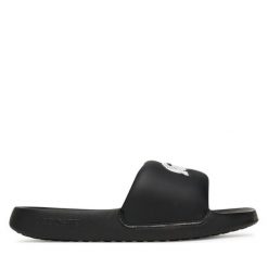 Klapki Lacoste. Czarne klapki i japonki męskie Lacoste, bez wzorów. Za 129.99 zł.