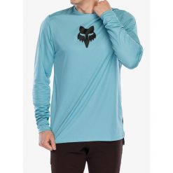Bluza rowerowa męska Fox Ranger LS Jersey Fox Head. Niebieskie bluzy nierozpinane męskie FOX, m, bez wzorów, z jersey, sportowe, bez ramiączek, bez kaptura. Za 202.99 zł.