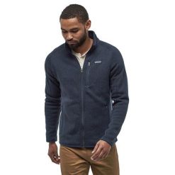 Bluza trekkingowa męska Patagonia Better Sweater Fleece. Czarne bluzy nierozpinane męskie Patagonia, m, bez wzorów, sportowe, bez ramiączek, bez kaptura. Za 529.99 zł.