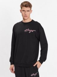 Hugo Bluza Varsity 50490313 Czarny Relaxed Fit. Czarne bluzy nierozpinane męskie Hugo, m, bez wzorów, z bawełny, bez ramiączek, bez kaptura. Za 379.99 zł.
