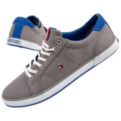 Trampki Tommy Hilfiger M FM0FM00596039 szare. Szare trampki męskie bez wzorów, z gumy, klasyczne, bez zapięcia. Za 414.66 zł.