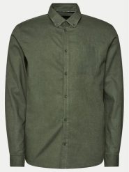 INDICODE Koszula Globe 20-315 Zielony Regular Fit. Zielone koszule męskie INDICODE, m, bez wzorów, z bawełny, bez kołnierzyka, bez ramiączek. Za 189.99 zł.
