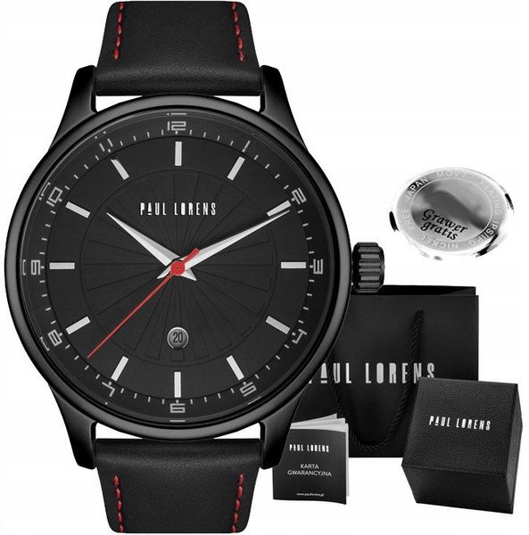 Zegarek męski Paul Lorens DAVRES-1A3 Z GRAWEREM. Zegarki męskie Paul Lorens. Za 169.00 zł.