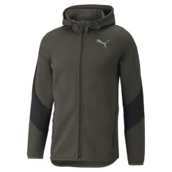 Bluza dresowa męska Puma EVOSTRIPE. Zielone bluzy nierozpinane męskie Puma, m, bez wzorów, z dresówki, sportowe, bez ramiączek, bez kaptura. Za 231.99 zł.