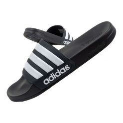 Klapki adidas Adiletten Shower GZ5920 czarne. Czarne klapki i japonki męskie bez wzorów, z syntetyku. Za 204.53 zł.
