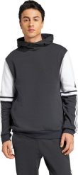 Bluza męska adidas Squadra 25 Sweat Hoody czarno-biała JE2776 L. Białe bluzy nierozpinane męskie ADIDAS, l, bez wzorów, bez ramiączek, bez kaptura. Za 376.70 zł.