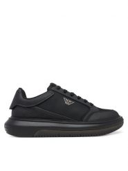 Emporio Armani Sneakersy EM003666 AF19532 MC105 Czarny. Czarne buty sportowe na co dzień męskie Emporio Armani, m, bez wzorów, ze skóry, bez ramiączek, bez kaptura. Za 1,349.00 zł.