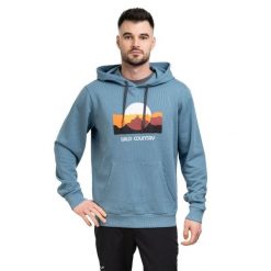 Bluza trekkingowa męska Movement Hoody. Niebieskie bluzy nierozpinane męskie WILD COUNTRY, m, bez wzorów, z bawełny, bez ramiączek, bez kaptura. Za 479.99 zł.