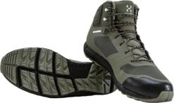 Buty w góry Haglofs L.I.M Mid Proof Eco - sage green/deep woods. Zielone buty trekkingowe męskie GRONELL, bez wzorów, bez zapięcia, wspinaczkowe. Za 720.05 zł.