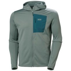 Bluza z kapturem Helly Hansen Versalite Fleece. Zielone bluzy z kapturem męskie Helly Hansen, bez wzorów, z kapturem. Za 434.50 zł.